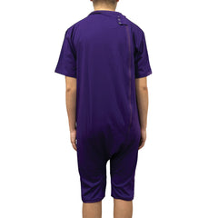 Grape Zip Back Short Sleeve/knee length Jumpsuit - Wonsie  |  Clothing for Special Needs