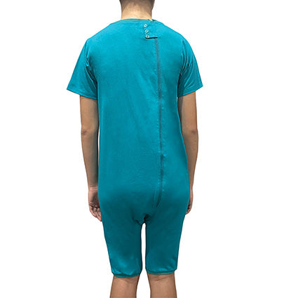 Marine Zip Back Short Sleeve/knee length Jumpsuit  |  Wonsie - Wonsie  |  Clothing for Special Needs