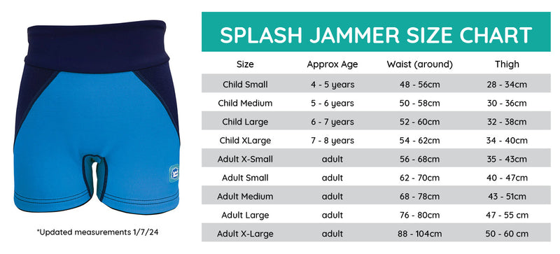Childrens incontinence Splash Jammers Light Blue/Navy