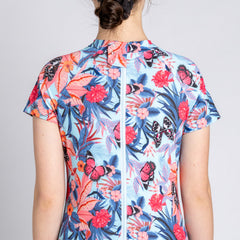Back Zip Tropical Butterfly swimsuit  |  Wonsie - Wonsie  |  Clothing for Special Needs