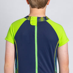 Back Zip Neon Arrows Print swimsuit  |  Wonsie - Wonsie  |  Clothing for Special Needs