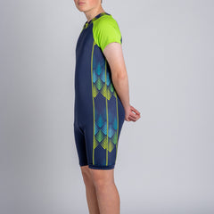 Back Zip Neon Arrows Print swimsuit  |  Wonsie - Wonsie  |  Clothing for Special Needs