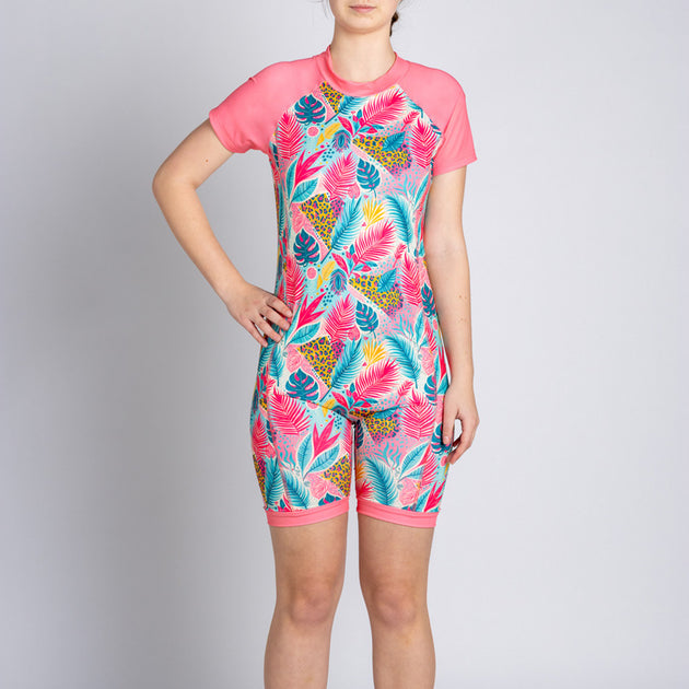 Zip Back swimsuit for Special needs stop unwanted undressing
