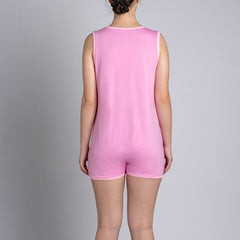 Pink Tummy Access Sleeveless Bodysuit  |  Wonsie - Wonsie  |  Clothing for Special Needs
