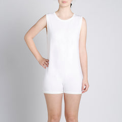 White Sleeveless Bodysuit  |  Wonsie - Wonsie  |  Clothing for Special Needs