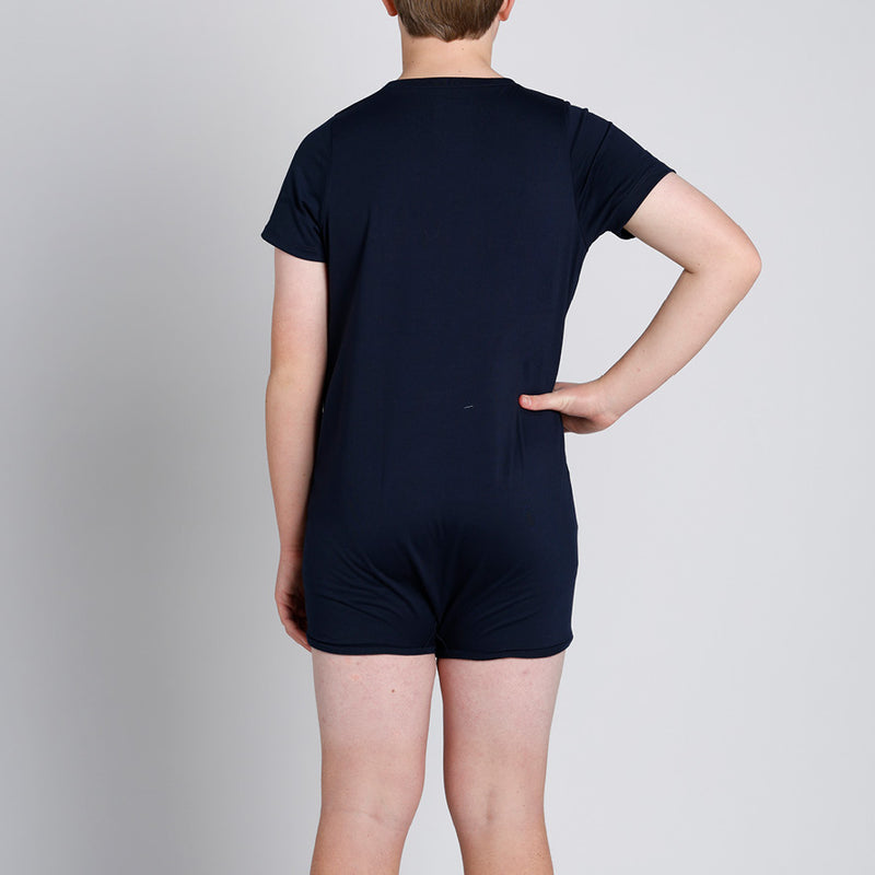 Navy Short Sleeve Bodysuit  |  Wonsie