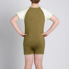 Olive Short Sleeve Bodysuit  |  Wonsie - Wonsie  |  Clothing for Special Needs