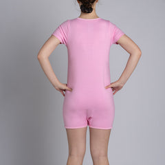 Pink Tummy Access Short Sleeve  |  Wonsie - Wonsie  |  Clothing for Special Needs