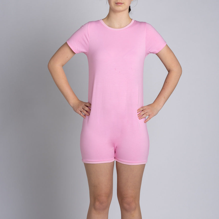 Pink Short Sleeve Bodysuit Wonsie Wonsie Clothing for