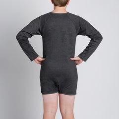 Grey Long Sleeve Bodysuit  |  Wonsie - Wonsie  |  Clothing for Special Needs