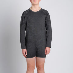 Grey Long Sleeve Bodysuit  |  Wonsie - Wonsie  |  Clothing for Special Needs