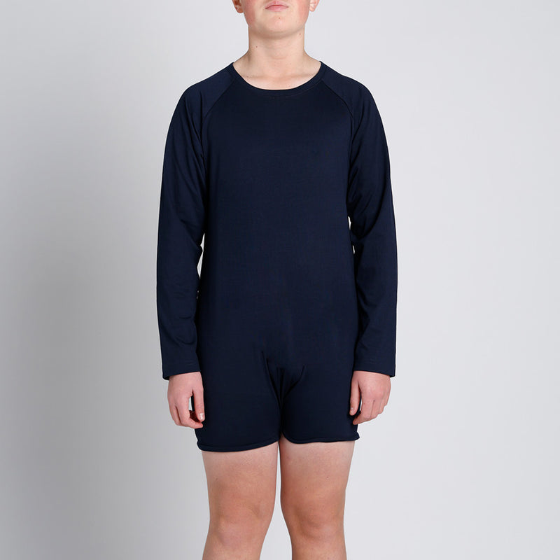 Navy Long Sleeve Bodysuit  |  Wonsie - Wonsie  |  Clothing for Special Needs