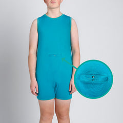 Marine Tummy Access Sleeveless Bodysuit  |  Wonsie - Wonsie  |  Clothing for Special Needs
