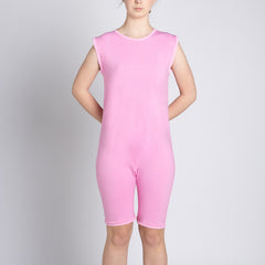 Pink Zip Back Sleeveless/knee length Jumpsuit  |  Wonsie - Wonsie  |  Clothing for Special Needs