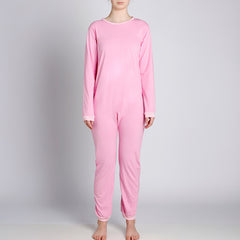 Pink Zip Back Long Sleeve/Long Leg Jumpsuit  |  Wonsie - Wonsie  |  Clothing for Special Needs