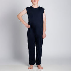 Navy Zip Back Sleeveless/Long Leg Jumpsuit  |  Wonsie - Wonsie  |  Clothing for Special Needs