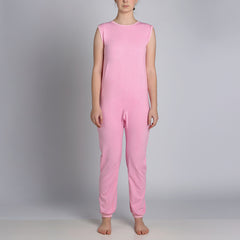 Pink Zip Back Sleeveless/Long Leg Jumpsuit  |  Wonsie - Wonsie  |  Clothing for Special Needs