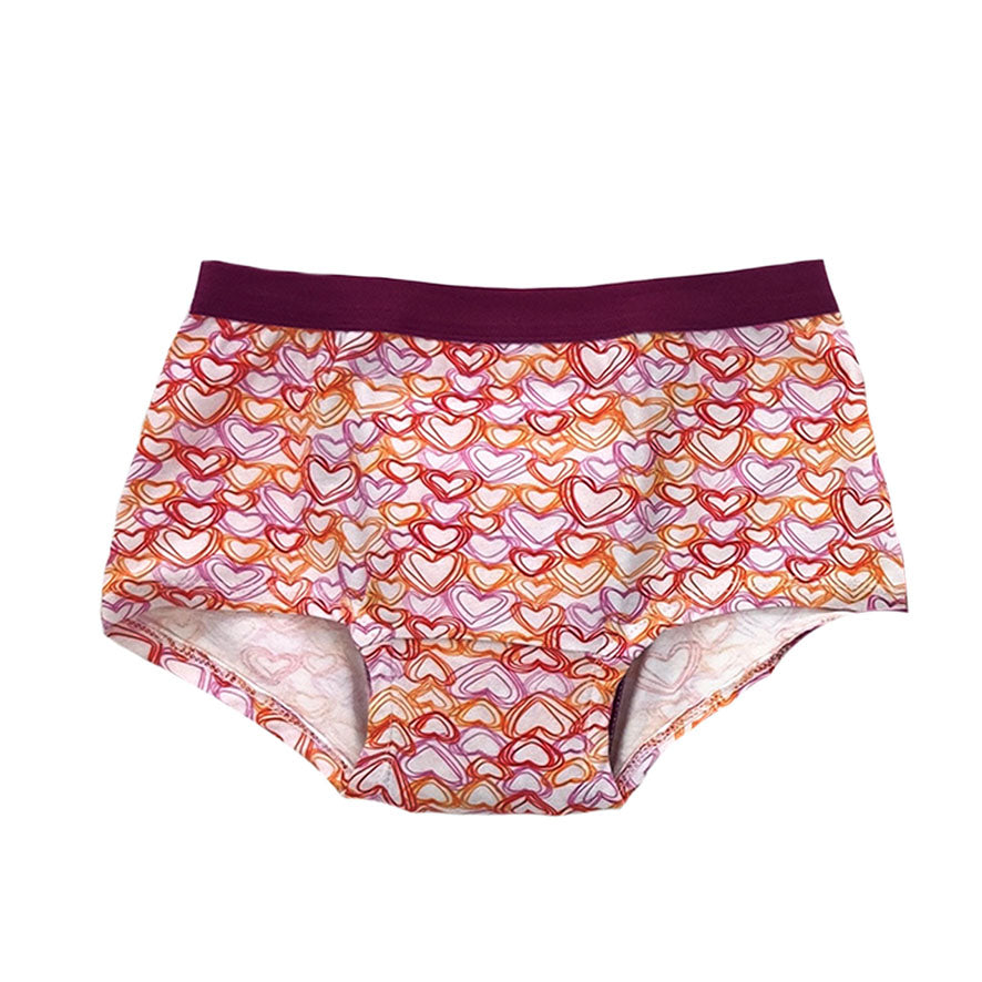 CLEARANCE SPECIAL - Kids - Girls night-time training pants - Hearts, Wonsie