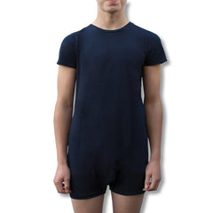 Navy Short Sleeve Bodysuit  |  Wonsie