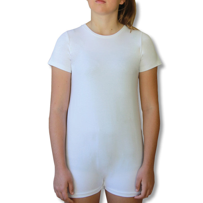 White Short Sleeve Bodysuit, Wonsie, Wonsie