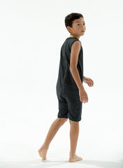Grey Zip Back Sleeveless/knee length Jumpsuit  |  Wonsie - Wonsie  |  Clothing for Special Needs