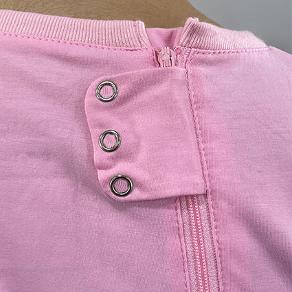 Pink Zip Back Long Sleeve/Long Leg Jumpsuit  |  Wonsie - Wonsie  |  Clothing for Special Needs