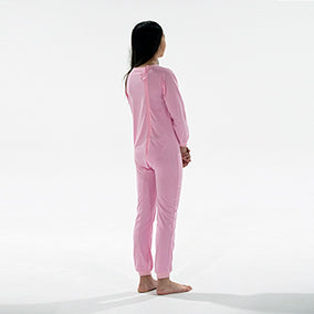 Pink Zip Back Long Sleeve/Long Leg Jumpsuit  |  Wonsie - Wonsie  |  Clothing for Special Needs
